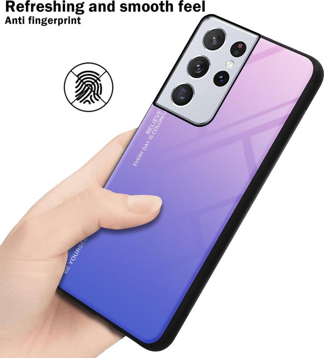 Image du produit Cadorabo TPU 2 couleurs Housse en verre (Samsung Galaxy S22 Ultra)
