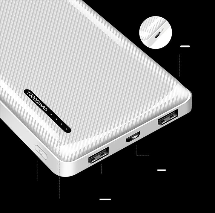 Produktbild LogiLink POWERBANK PA0316, 10.000mAh, 2-fach USB-A Ausgang (10000 mAh, 12 W, 12 Wh)