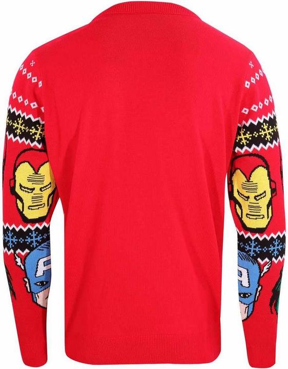 Actual product image Unisex Adult Faces Knitted Sweatshirt (XXL)