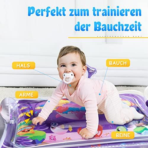 Produktbild Activity Board Wassermatte baby, BPA-frei 78X61cm Grössere Wasserspielmatte mit Spiegel and Glocke als Bauchzeit