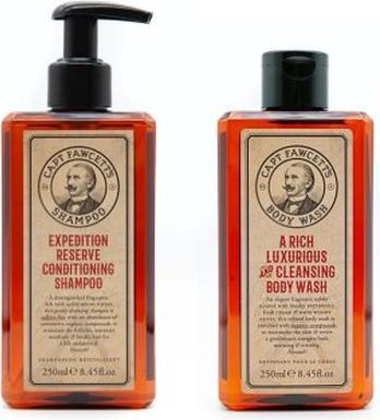 Immagine prodotto Captain Fawcett Capt. Fawcett Care - Expedition Reserve Body Wash & Shampoo Set (Set per la cura dei capelli)