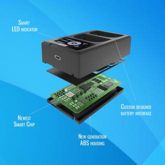 Productafbeelding Newell Cameralader FDL-USB-C Tweekanaals lader voor EN-EL15 batterijen (Lader)