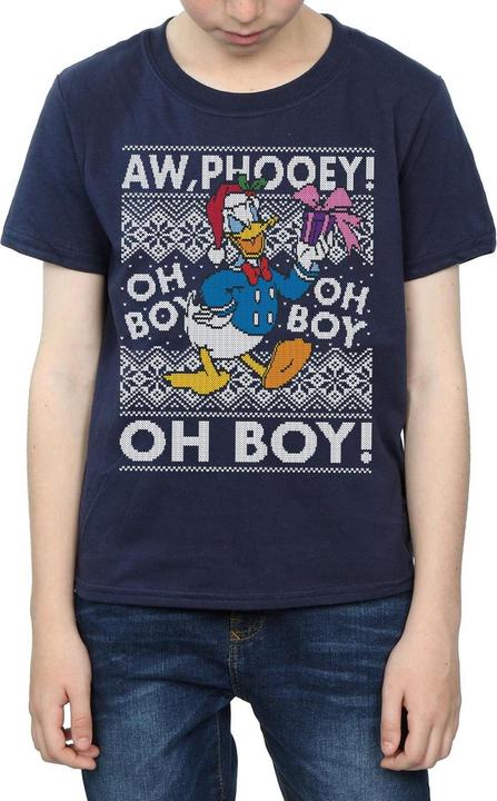 Immagine prodotto Disney Donald Duck Christmas Fair Isle Maglietta Ragazzi (152, 158)