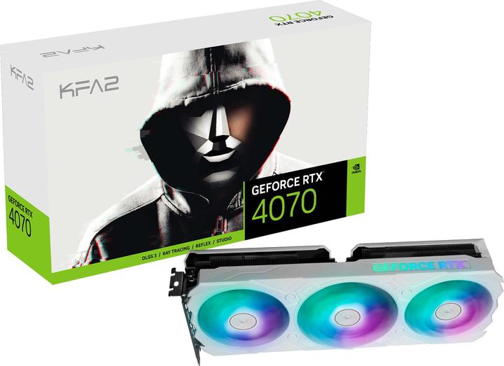 Produktbild KFA2 GeForce RTX 4070 EX Gamer White (12 GB)