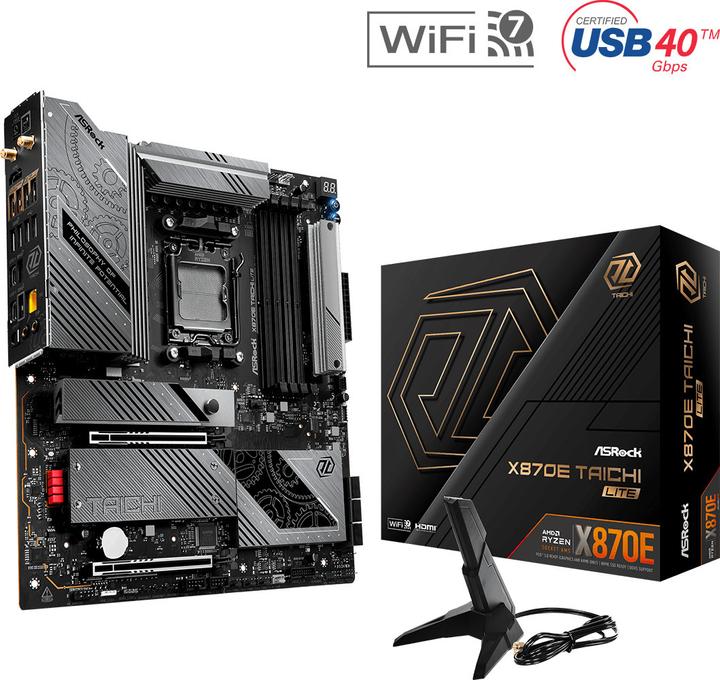 AsRock X870E Taichi Lite AM5 (AM5, AMD X870E, E-ATX)
