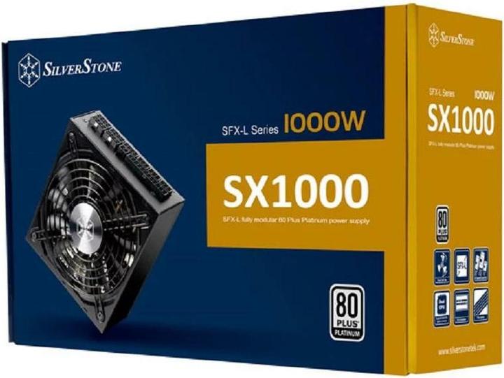 Immagine prodotto Silverstone Alimentatore SX1000 Platinum (SST-SX1000-LPT) (1000 W)