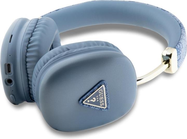 Actual product image Guess Headphones Bluetooth 4G Triangle Logo blue