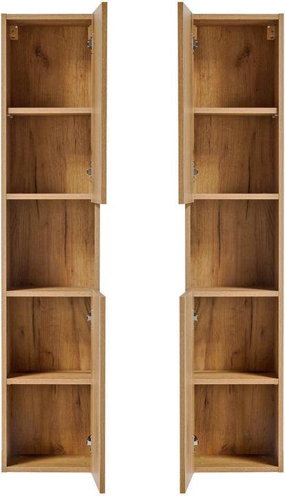 Actual product image En.Casa Tall unit Newport 140x30x25 cm oak look
