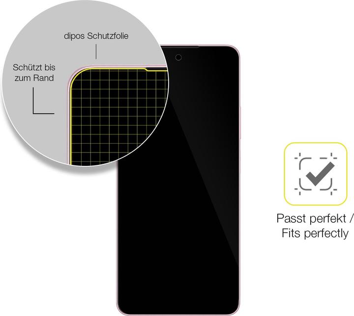 Actual product image Dipos 3D Full Cover Screen Protector (1 Piece, Oppo A5s)