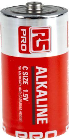 Rs Pro Piles C 1.5V Alcaline, 7.5Ah (20 pcs, C, 7500 mAh)