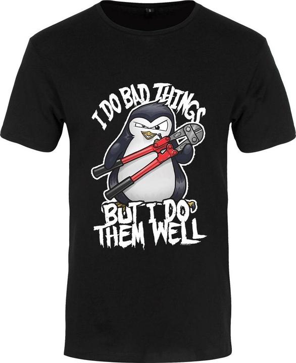Produktbild Psycho Penguin TShirt I Do Bad Things (XL)