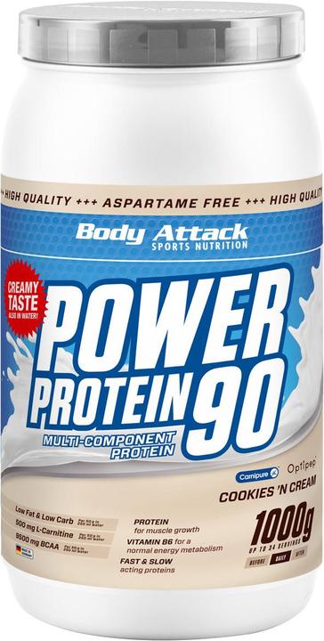 Produktbild Body Attack New Power Protein 90 (1000g Dose) (Himbeere, 1 Stk., 1000 g)