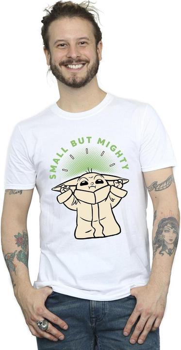 Immagine prodotto Star Wars The Mandalorian Small But Mighty Grogu Maglietta Uomo (L)