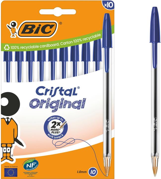 Actual product image Bic Cristal (Transparent, 10 x)