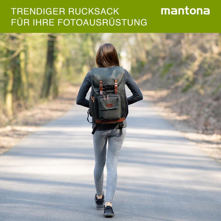 Actual product image mantona Luis junior retro photo backpack (Photo backpack, 29.70 l)