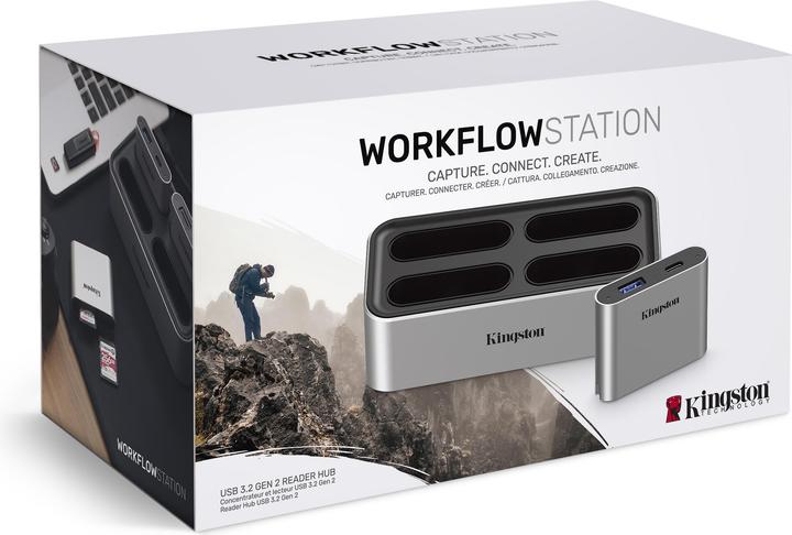 Productafbeelding Kingston Kaartlezer USB-C 3.2 Gen2 Dual-Slot SD UHS-II detailhandel (USB 3.2 Gen 2)