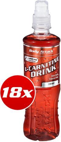 Actual product image Body Attack L-Carnitine Drink (18x 500 ml) (Pineapple, 18 x)