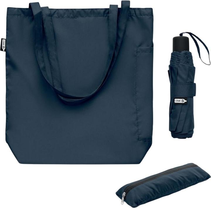 Produktbild MidOcean Seattle rPET (Recyceltes PolyethylenTerephthalat) Faltbarer Regenschirm Set
