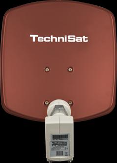 Produktbild TechniSat TV Sat DigiDish 45 Twin, Brick Red (Parabolantenne, 0.70 dB, DVB-S / -S2)