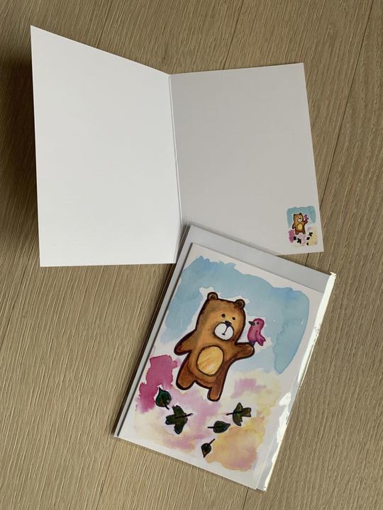 Actual product image sense&purpose A6 card Bärli incl. envelope (1 pcs.)