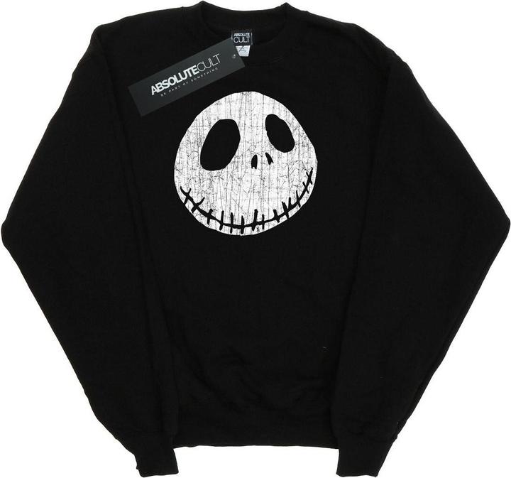 Disney Nightmare Before Christmas Jack Cracked Face Sweatshirt Jungen