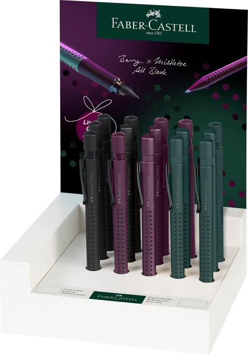 Produktbild Faber-Castell GRIP - Display (Beere, mistletoe, Black, 15 x)