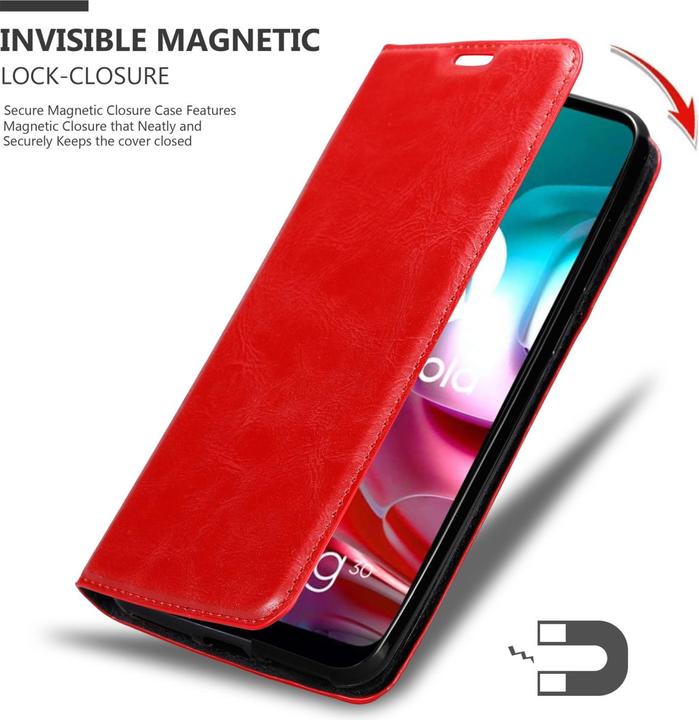 Actual product image Cadorabo Book Invis. Magnet sleeve (Motorola Moto G10, Motorola Moto G30)