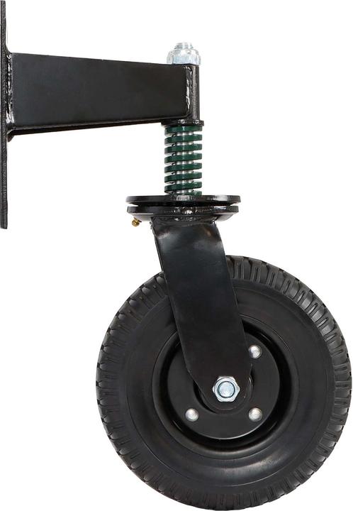 Image du produit Wiltec Roulette portail 200mm 275kg max Caoutchouc Vis montage 360° Roue porte