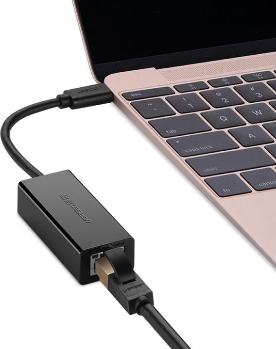 Produktbild Ugreen USB-C auf Ethernet Adapter für Smartphones & Tablets (USB-C, RJ45 (1x))
