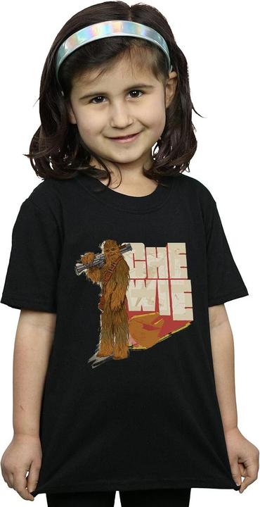 Actual product image Star Wars Girls Solo Chewie Falcon Cotton T-Shirt (152, 158)