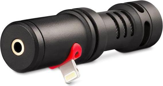 Actual product image RØDE VMML Videomic Me-L for iPhone with headphones