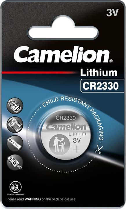 Actual product image Camelion CR2330C 13001330 Lithium button cells 3 Volt CR2330/ 1 piece 167158 (1 pcs., CR2330, 260 mAh)