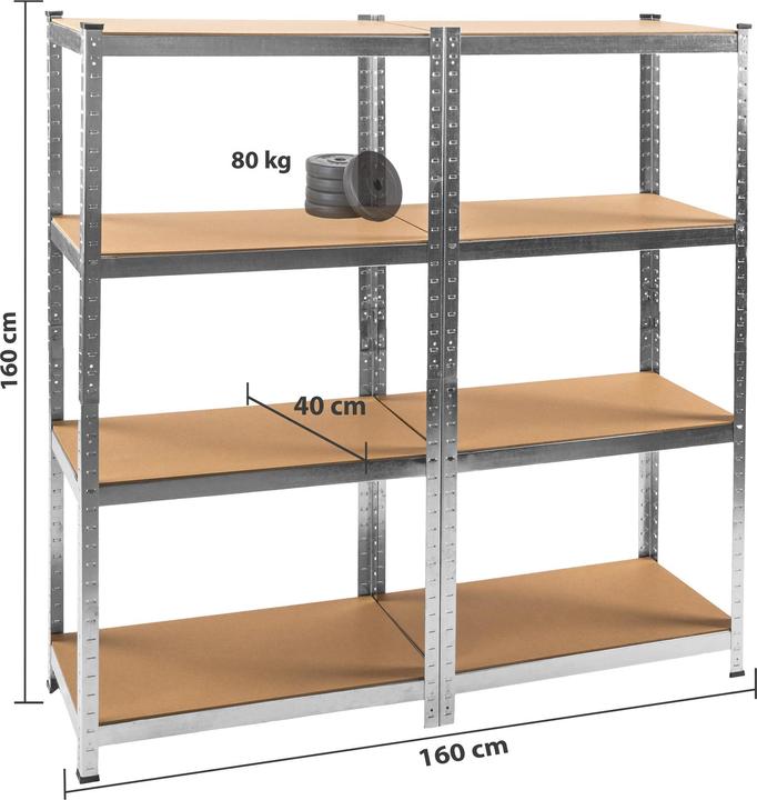 Produktbild tectake Schwerlastregale