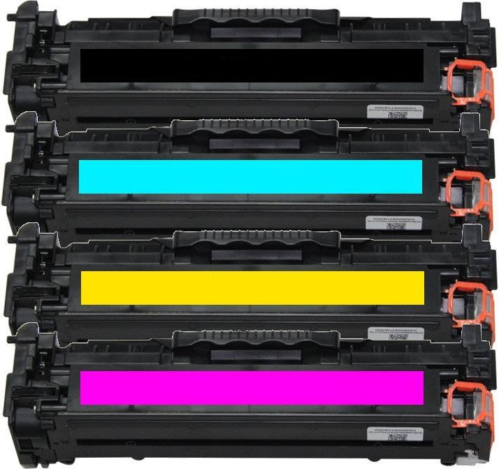 Actual product image Hermex Compatible toner for HP Color LaserJet Pro 400 M475dw (M, FC, C, Y)