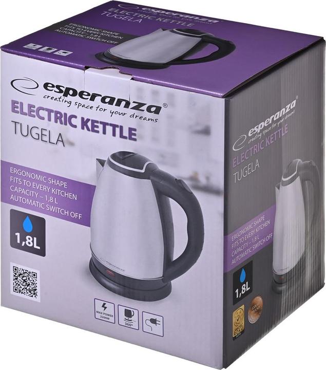 Image du produit Esperanza EKK104X Bouilloire 1 8 L 2200 W Inox (1.80 l)