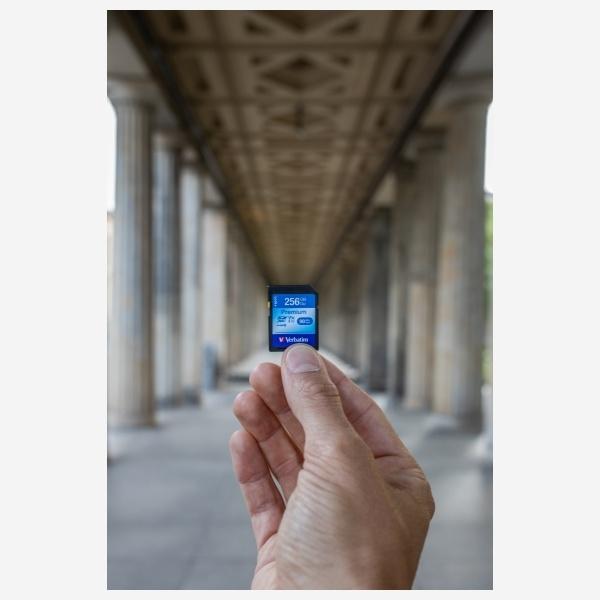 Actual product image Verbatim Premium (256 GB, SDXC, U1, UHS-I)