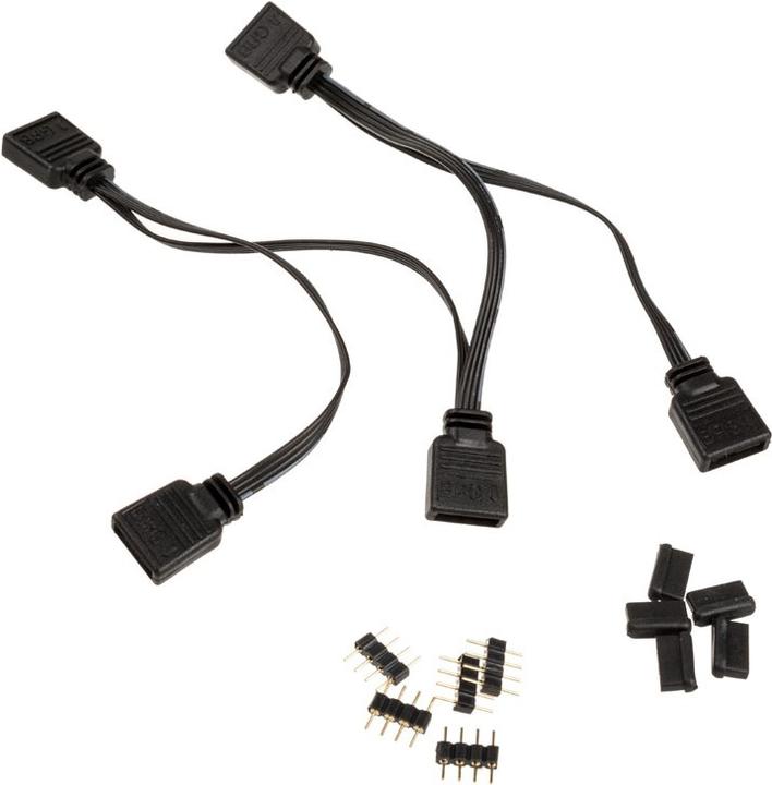 Actual product image Akasa 4-in-1 RGB splitter cable