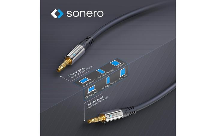Image du produit Sonero 3.5mm Klinke - 3.5mm Klinke (0.50 m, Jack 3,5 mm (AUX))