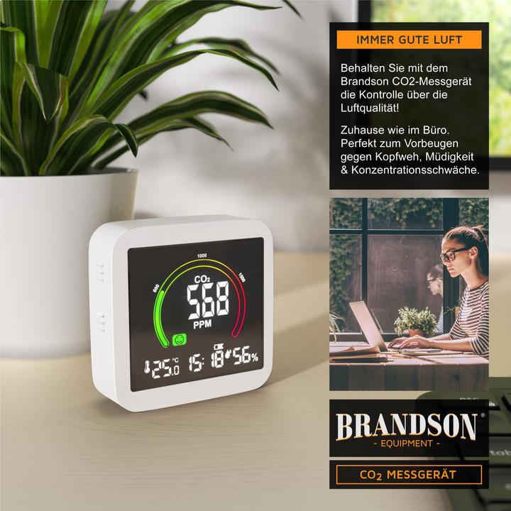 Actual product image Brandson CO2 meter