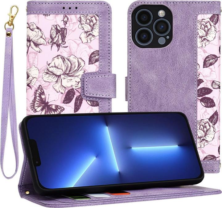 Productafbeelding Techsuit - FlipCraft - iPhone 13 Pro Max - Mysterious Purple (Apple iPhone 13 Pro Max)