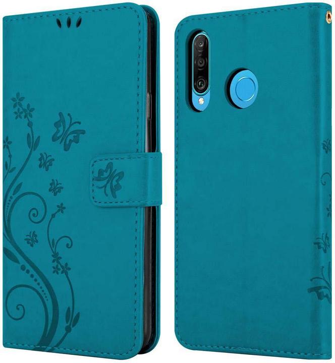 Productafbeelding Cadorabo Bloemen Boekomslag (Huawei P30 Lite)