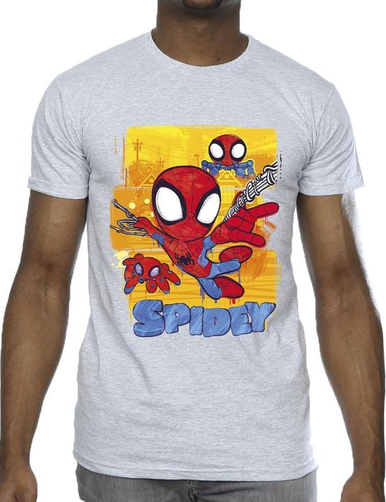 Immagine prodotto Spidey And His Amazing Friends Flying Maglietta Uomo (4XL)