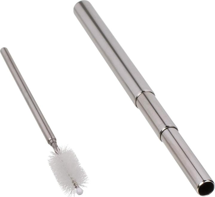Actual product image Out of the blue Metal drinking straw tube extendable (1 x)