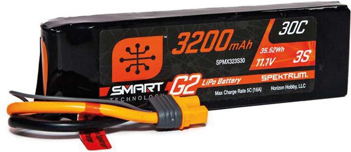 Produktbild Spektrum 3200mAh 3S 11.1V Smart G2 LiPo 30C IC3 (11.10 V, 3200 mAh)