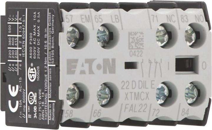 Image du produit Eaton Electric GmbH Module de contact auxiliaire 1fS1sOE1OE1S Zentr.Ab 22DDIL