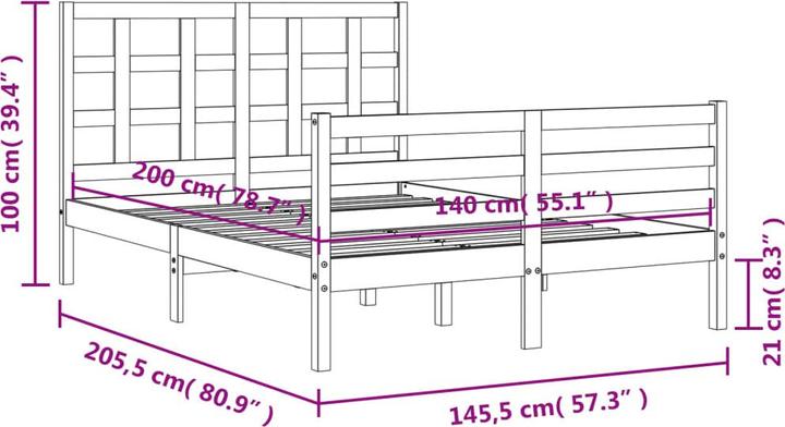 Actual product image VidaXL Charyl (140 x 200)