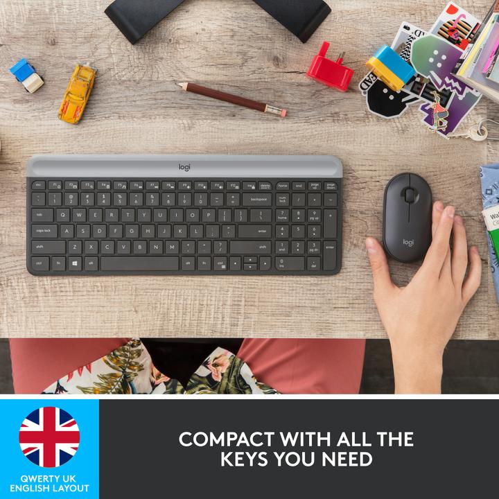 Actual product image Logitech MK470 Combo (CH, Wireless, Docking)