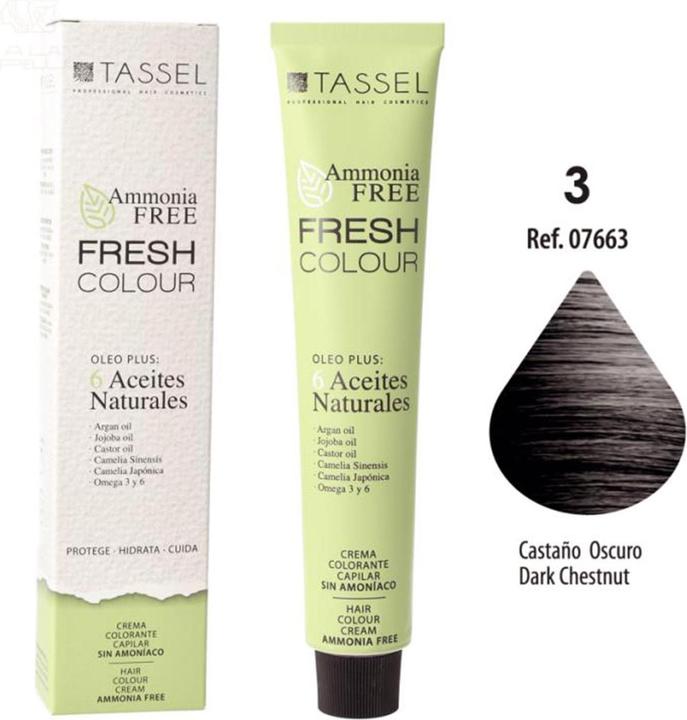 Produktbild Caso Eurostil Fresh Colour Ammoniakfreies dunkelbraunes Creme-Haarfärbemittel