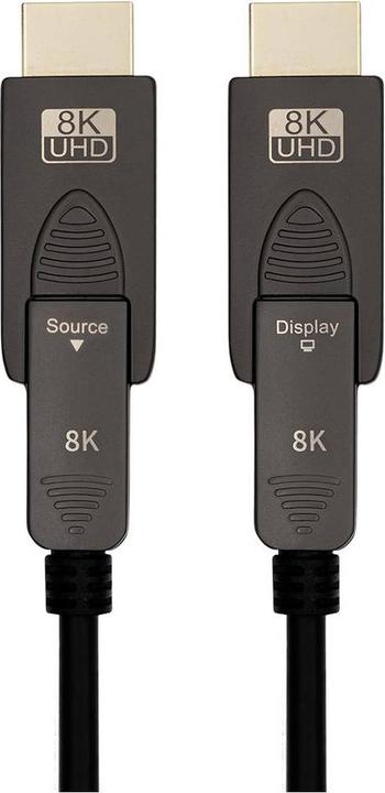 Image du produit Transmedia Câble HDMI fibre optique (HDMI 2.1, 8k@60Hz, eARC) (25 m, HDMI)
