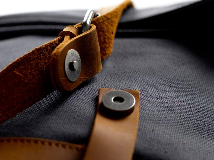 Image du produit Only-Bags.Store Sac à dos en toile, Canvas Vintage Reclaimed Leder Backpack, cuir recyclé, Canvas Backpack, Canvas (16 l)
